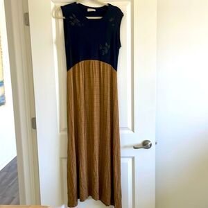 BREAD the stuff of life Maxi Sleeveless Boho  Dress Staley Gretzinger